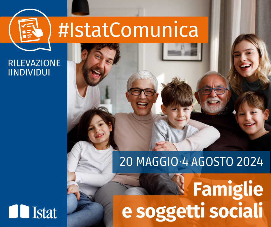 Immagine per Indagine ISTAT "Famiglie e soggetti sociali"